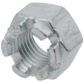 Kramp Piuliță hexagonală crenelată 93524 DIN935 M24x3mm Oțel Zincat Grupa 8