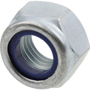Kramp Piuliță hexagonală autoblocantă 985121510 DIN985 joasă cu inserție plastic M12x1