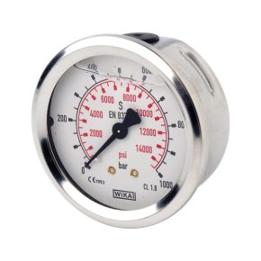 Manometru B711W0631000T Glicerină 0-1000 bar 63 mm 1/4 BSP WIKA