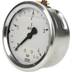 Manometru B711W063004T 4 bar Ø63 mm 1/4 inch WIKA