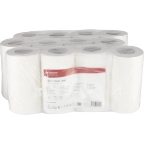 Kramp Prosop de hârtie, rolă CP11101KR albă 3 straturi 210 mm x 90 m Ø exterior 130 mm 12 buc