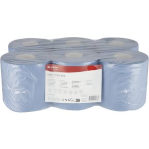 Kramp Prosop de hârtie CP22101KR albastră 2 straturi în relief 190 mm x 150 m Ø exterior 200 mm