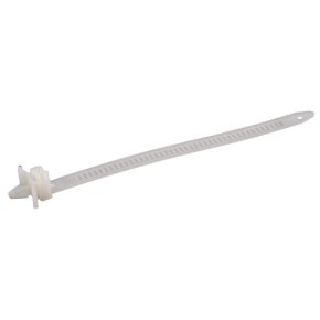 Kramp Colier autoblocant cabluri CT2511240 2,5x112mm alb nailon diametru maxim 4mm