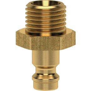 Lüdecke Niplu de racord ESM14NA Drepți Filet exterior BSP 1/4"