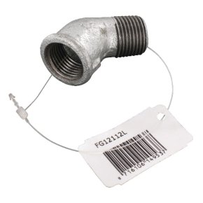 Kramp Cot FG12112L 45° mamă/tată zn. 1/2"