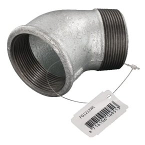 Kramp Cot FG1212WL 45° zincat filet interior/filet exterior 2"