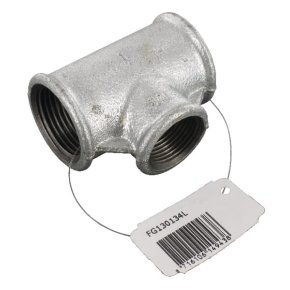 Kramp Piesă T zincată FG130134L 1 x 3/4 in