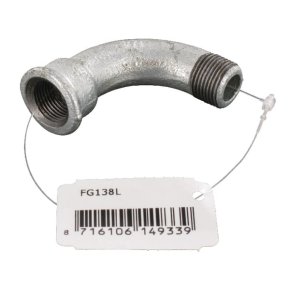 Kramp Cot 90° mamă/tată galvanizat 3/8" FG138L