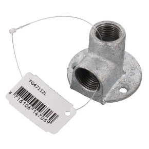 Kramp Cot FG47112L cu prindere în perete 90° galvanizat IG/IG 1/2"