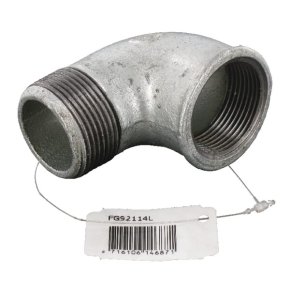 Kramp Cot FG92114L Mamă Tată Zincat 90 grade 1-1/4 inch