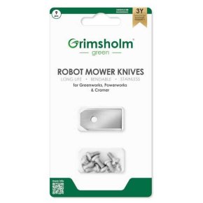 Lame pentru robot de tuns iarba FGP1165 Greenworks Powerworks Cramer 9 buc 35x18x0.6 mm Grimsholm