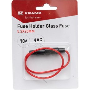 Kramp Suport siguranță FH5220FP Geam 10A 250V AC 5.2x20mm