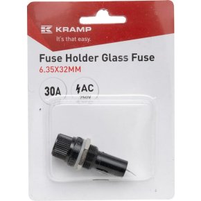 Kramp Suport siguranță FH6332B30A siguranță sticlă 30A 250V AC 6.35x32mm