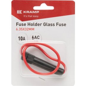 Kramp Suport siguranță FH6332B siguranță de sticlă 10A 250V AC 6.35x32mm