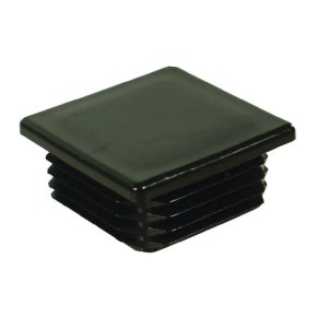 Kramp Piesă de adaos pătrată KS199211 60x60mm Negru LDPE