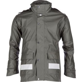 Kramp Jachetă ploaie KW3182025068 Protect cu glugă Unisex Verde 5XL EU:68