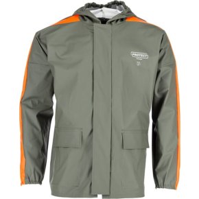 Kramp Jachetă ploaie KW3184025046 Kramp Protect cu glugă verde portocalie XS EU 46