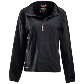 Kramp Bluză polar KW5011101811056 Active cu fermoar scurt Femei XL Cărbune