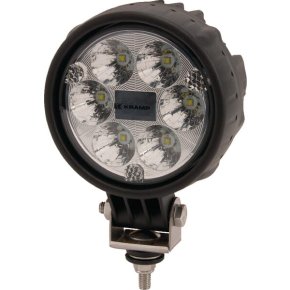 Kramp Lampă de lucru LED Rotundă 24W 1500lm 10-30V Ø117mm Mufă Deutsch Spot 6 LED-uri