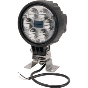 Kramp Lampă de lucru LED 25W 2000lm Rotundă 10-30V Diametru 117mm Lumină Spot 6 LED-uri
