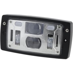 Kramp Far LED Fază Lungă Scurtă Lumină de Poziție Dreptunghiular 185x102x82 Conector H4
