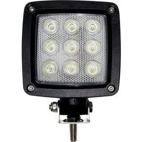 Kramp Lampă de lucru LED dreptunghiulară 27W 3000lm 10-30V albă 100x100x81mm mufă Deutsch tip flood 9 LED-uri