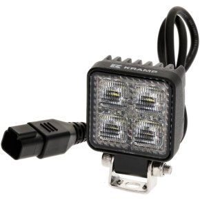 Kramp Lampă de lucru LED BLACK 12W 1200lm pătrat 8 LED-uri mufă Deutsch 12/24V alb 53.7x75.5x32.3mm