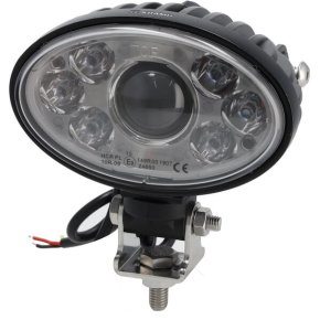 Kramp Far cu LED BLACK Oval Fază Lungă/Scurtă 20/24W 10-30V 166x98x98mm