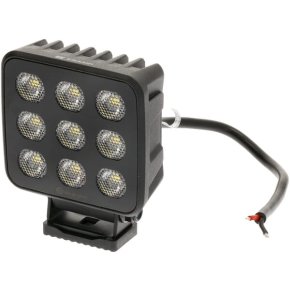 Kramp Lampă de lucru LED BLACK Pătrat 90W 6800lm 12/24V Alb 108x120.7x52.7mm Mufă Deutsch