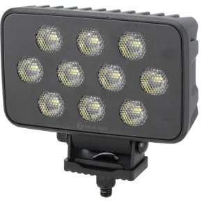 Kramp Lampă de lucru LED BLACK 100W 8950lm dreptunghiulară 12/24V alb 150x112x52.7mm mufă Deutsch 20 LED-uri