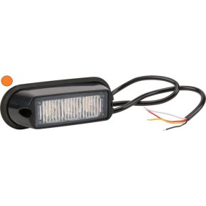 Kramp Lanternă Rectangulară Galbenă 3 LED-uri Bliț 12-24V LA20009
