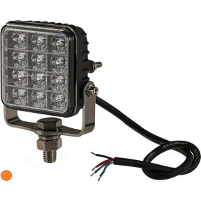Kramp Lampă de avertizare LED Pătrat Portocaliu 10-30V 12 LED-uri