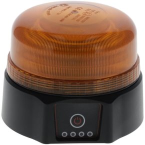 Kramp Girofar LED Reîncărcabil Telecomandă Magnetic 19W Chihlimbar Ø 114 x 104mm