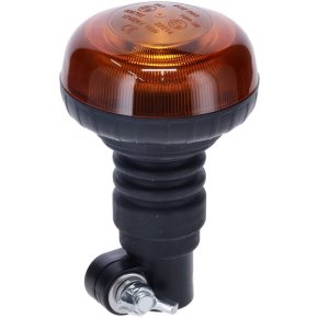 Kramp Girofar LED Mini profil redus montare pe stâlp flexibil chihlimbar 12-24V Ø 86mm x 138mm