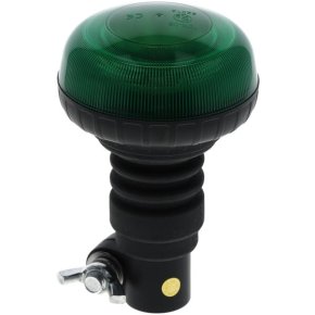 Kramp Baliză LED Mini profil redus montare pe stâlp flexibil 15W 12-24V verde Ø 86mm x 138mm