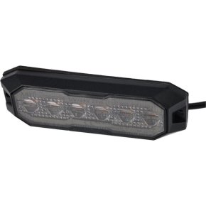 Kramp Lumină de avertizare intermitentă / lumină de mers înapoi LED dreptunghiulară 12-24V Portocaliu/Alb 129x41x14mm 12/42 LED-uri