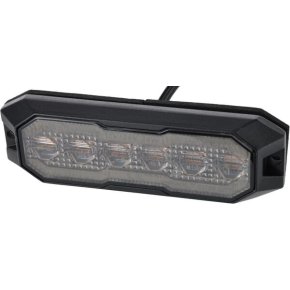 Kramp Lumină de avertizare intermitentă / lumină de poziție față LED dreptunghiulară portocaliu/alb 12/24V 129x41x14mm 12/42 LED-uri