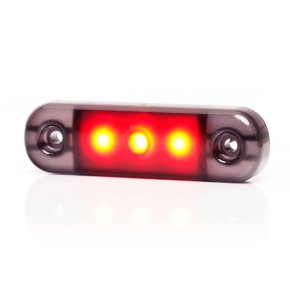 Kramp Marker spate LED roșu dreptunghiular 12-24V 84x24x10.4mm
