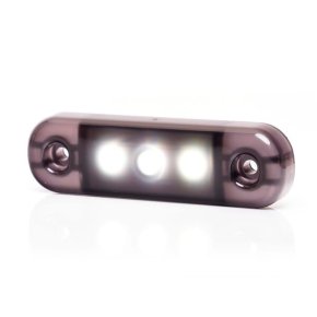 Kramp LED de semnalizare față Alb Dreptunghiular 12-24V 84x24x10.4mm