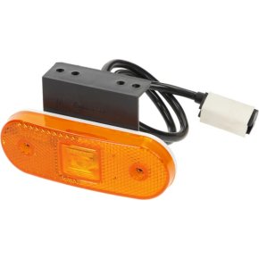 Kramp Lampă de poziție laterală dreptunghiulară mufă Jaeger cu suport LED 12-24V