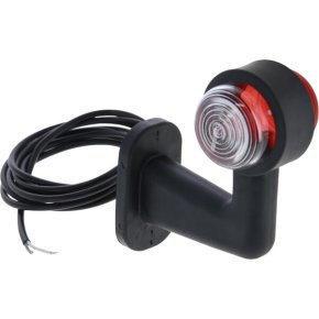 Kramp Lampă de Semnalizare Halogen 12/24V Roșu Alb 125