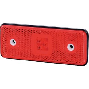 gopart Lumină poziție LED Rectangular Roșu 12/24V 112x45x11mm 3 LED-uri