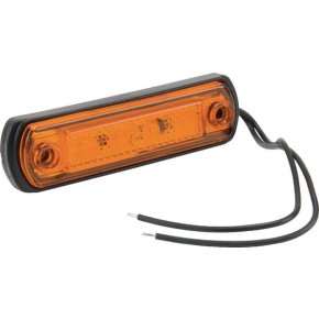 gopart Lampă de semnalizare LED dreptunghiulară portocalie 4 LED-uri 110x31x15mm
