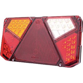 Kramp Lampă spate multifuncțională LED stânga dreptunghiulară 12-24V 242x134x36