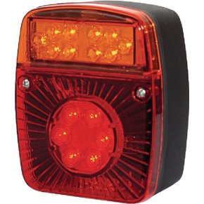 Kramp Lampă spate multifuncțională LED pătrată 12-24V 121x101x56mm