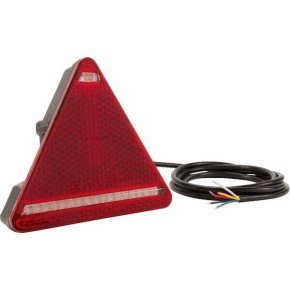 Kramp Lampă spate multifuncțională LED stânga triunghiulară 12-24V 163x144x38