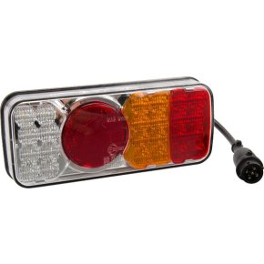 Kramp Lampă spate multifuncțională LED dreapta dreptunghiulară 12-24V 200.5x85x40mm 5 poli