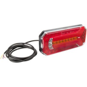 Kramp Lampă spate multifuncțională LED dreptunghiulară 12-24V 236x104x61