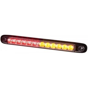 Kramp Lampă Spate LED Dreptunghiulară 12-24V Roșu Portocaliu 257x27x20mm 12 LED-uri