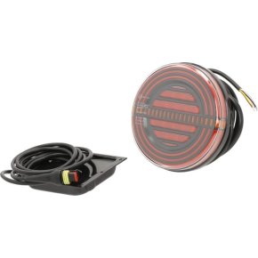 Kramp Lampă multifuncțională spate LED rotundă cu rezistență integrată 12V diametru 142mm